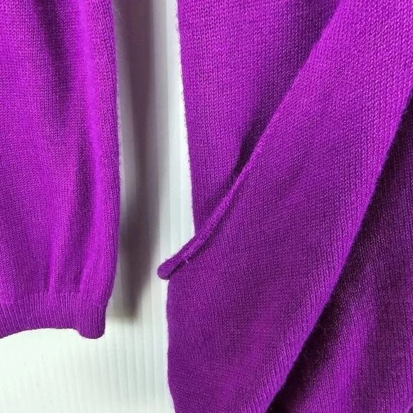 Athleta purple cardigan with front zipper and hood size XS - Picture 6 of 12